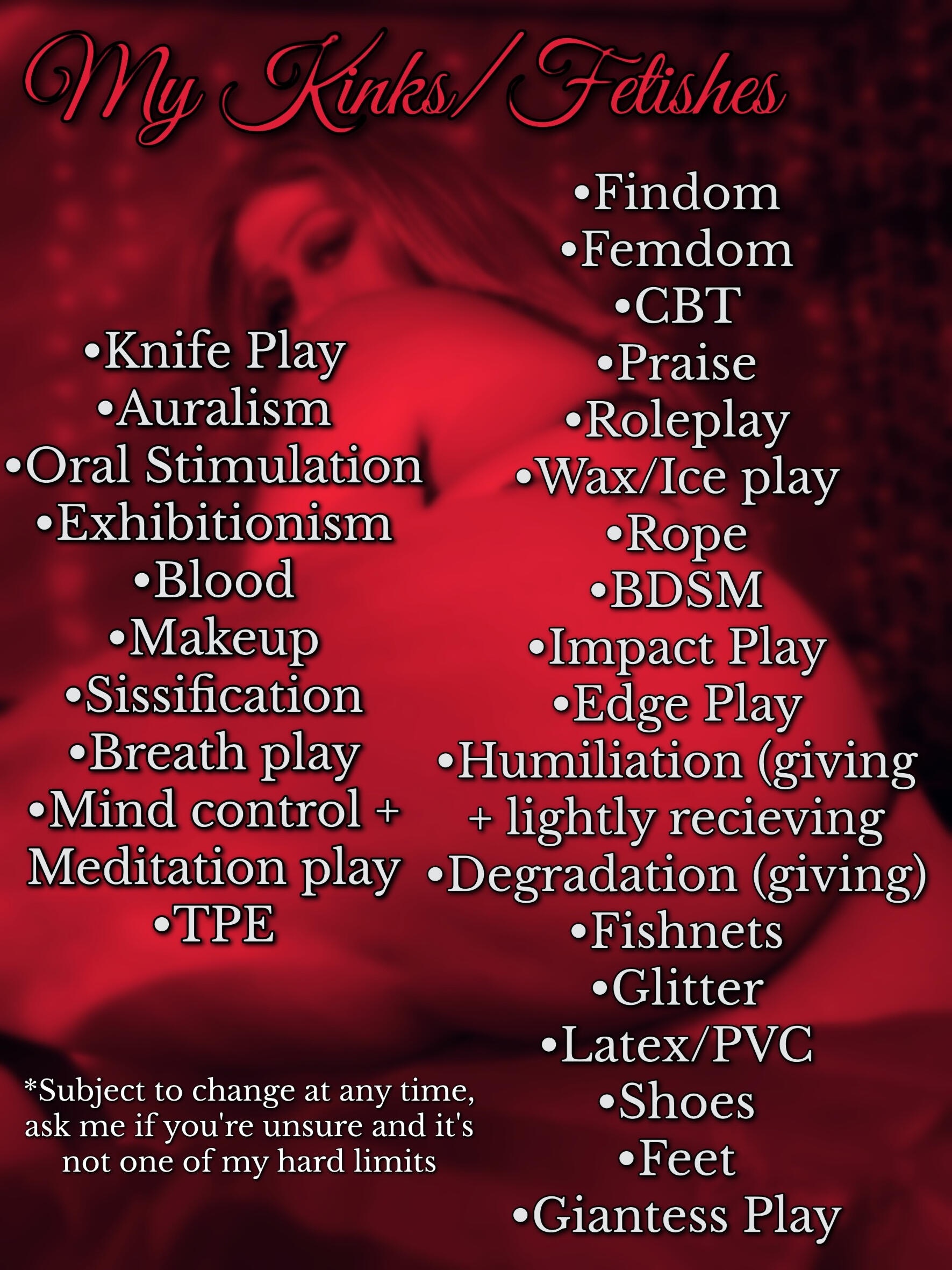 kink and fetish flyer